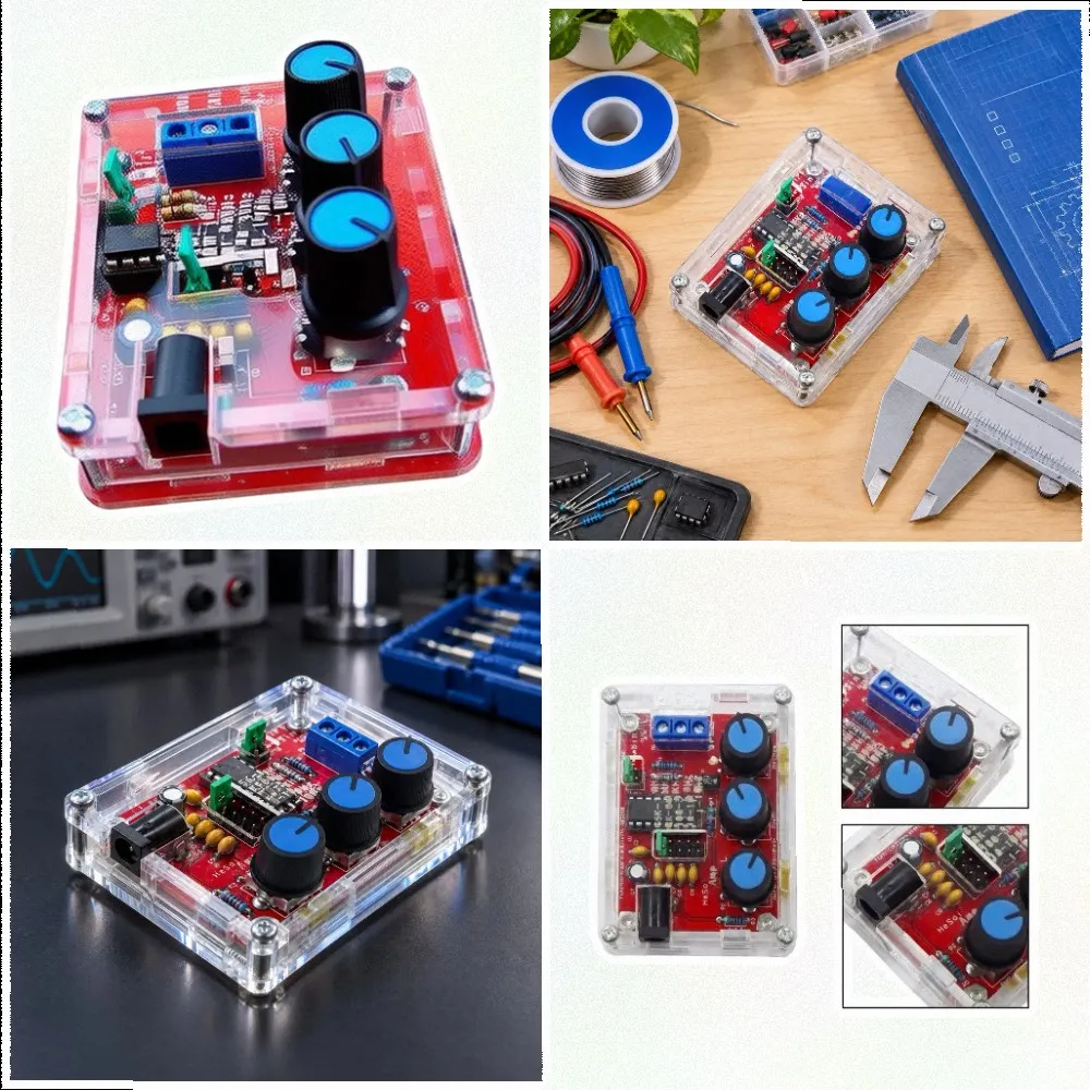 XR2206 Function Generator Kit 1Hz-1MHz Sine Square Triangle Wave Signal Module DIY Assembly For Electronics Testing And Measurem