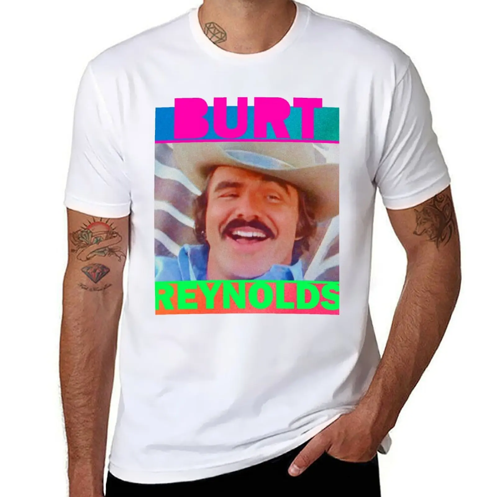 

Футболка Bandit - Burt Reynolds, персонализированные футболки для мужчин, облегающие футболки для мужчин, упаковка, хлопковая футболка
