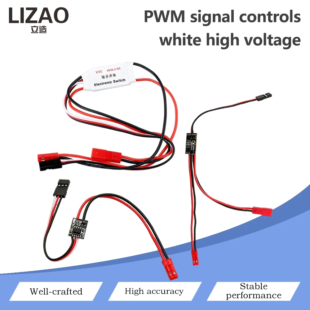 PWM Electronic Switch Module 3V-30V 2A 20A 30A High Low Voltage Electronic Switch For RC Model LED Light Motor Signal Control
