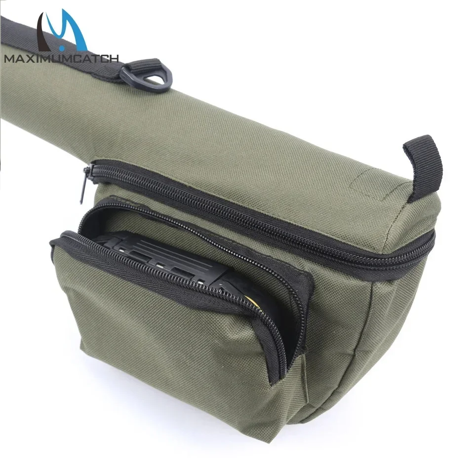 MAXCATCH Fly Rod Tube Case Triangle Storage Bag 49/66/78/82CM Portable Protective Travel Case for 7.5/9FT 4/7Sec Fly Rod