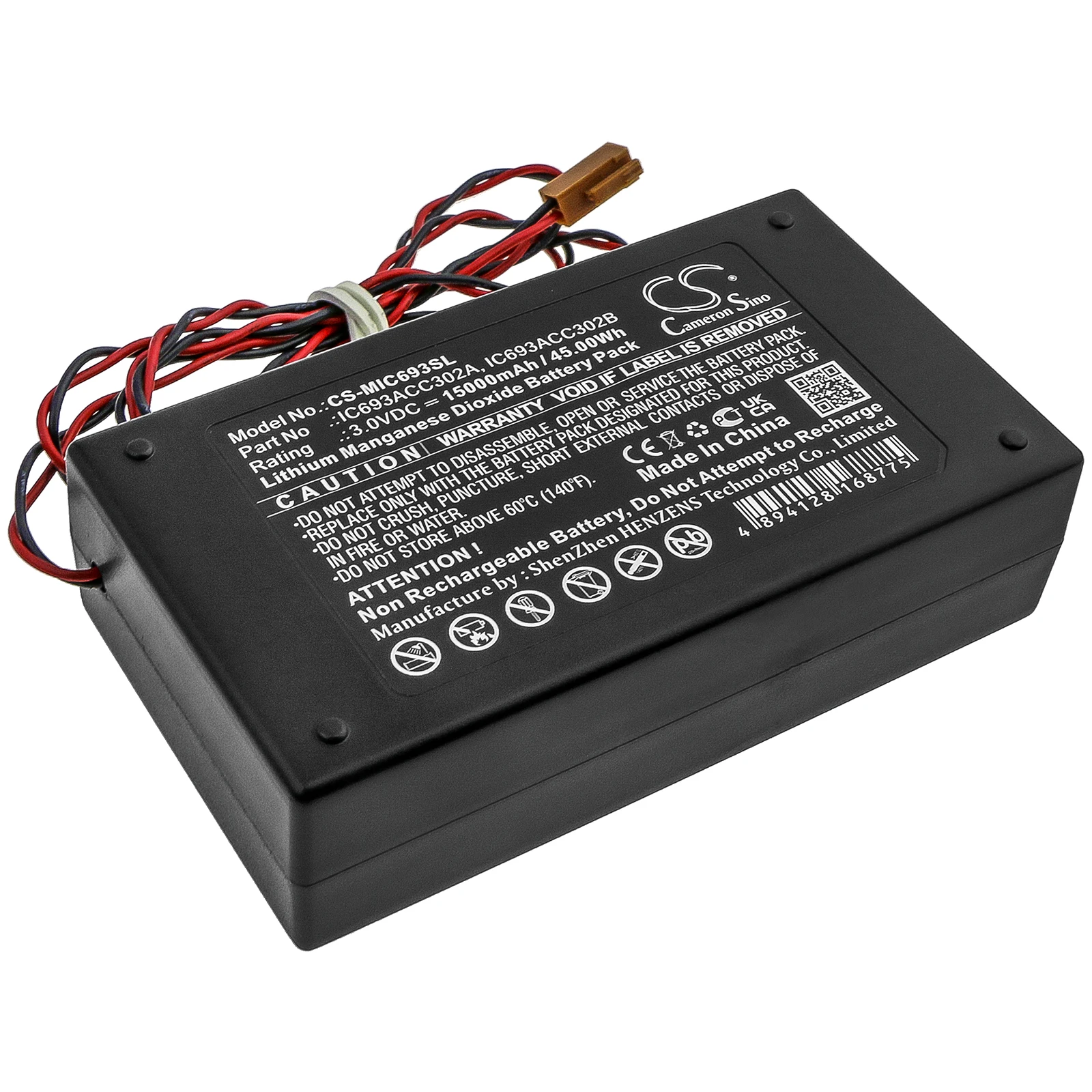 

Аккумулятор для IC693ACC302A, IC693ACC302B, PN: 15000 мАч / 45,00 Вт·ч