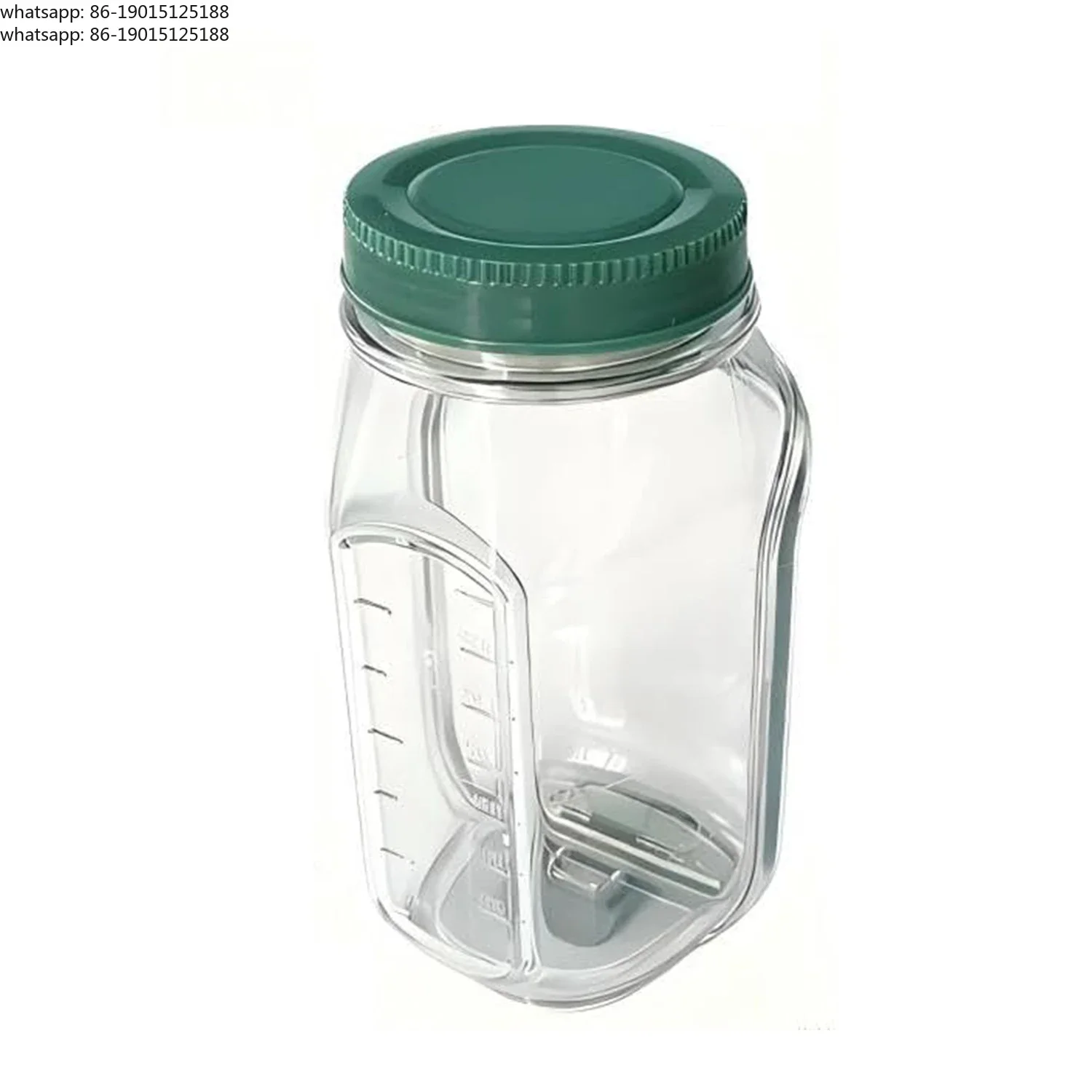 Leakproof Plastic Salad Box Container With Side Opening Lid, Portable Breakfast Fruit Storage Box For Picnic Home Office