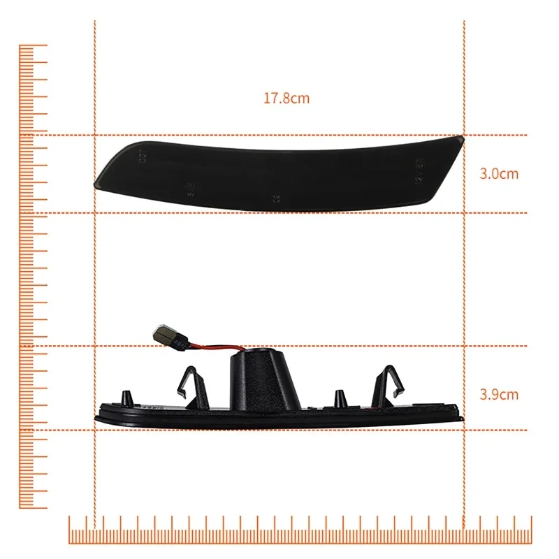 Car Front Rear LED Bumper Side Marker Light Lamp For Chevy Camaro 2016-2022