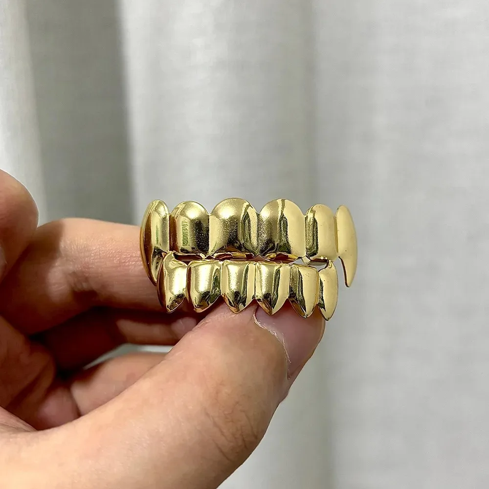 Klassische Glänzende Vampirzähne Zahnkappen Hip-Hop 6/6 Glatte Oberfläche Zahn-Grills für Frauen Männer Halloween Cosplay Schmuck Geschenk – Detail 18