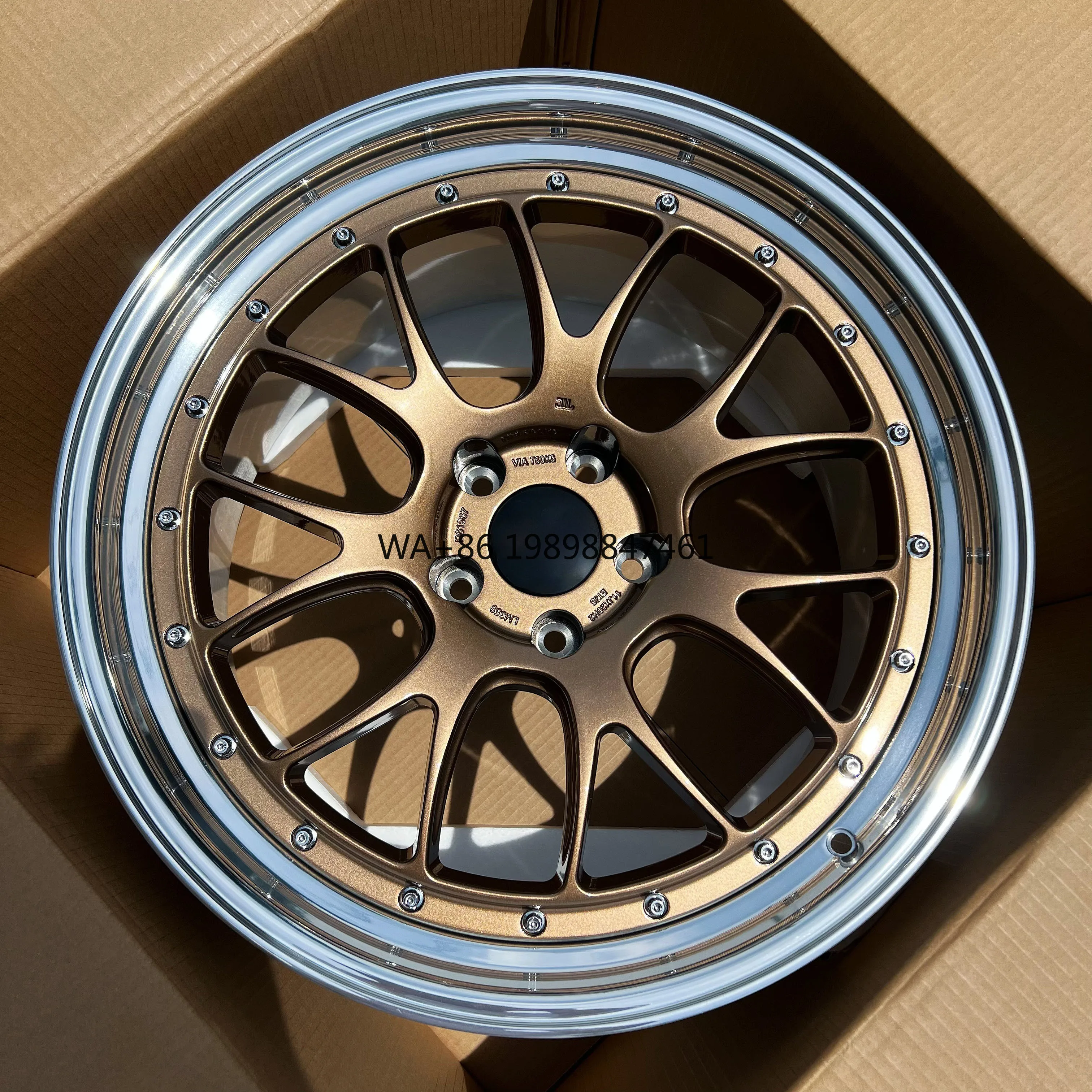 Rines Forjados Personalizados Cóncavos de 2 Piezas 5x130 5x120 5x112 5x1143 de 17 18 20 21 22 Pulgadas para Is350