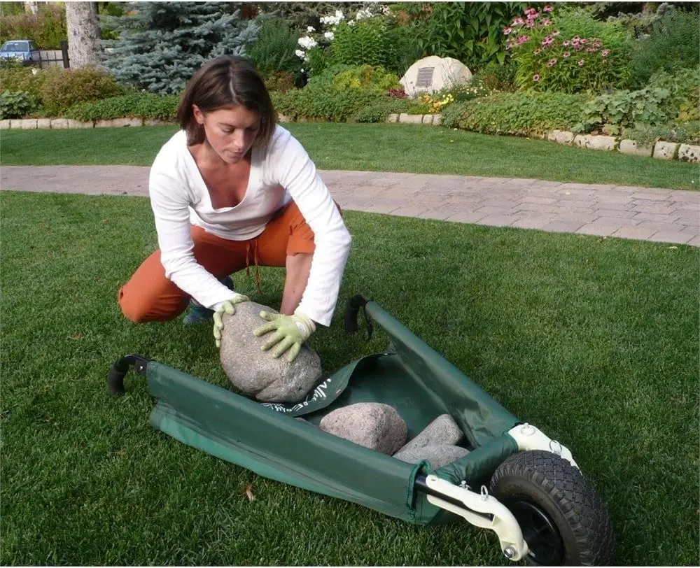 WheelEasy LE - Foldable Garden Cart (Wheelbarrow) with Easy Grip Handles