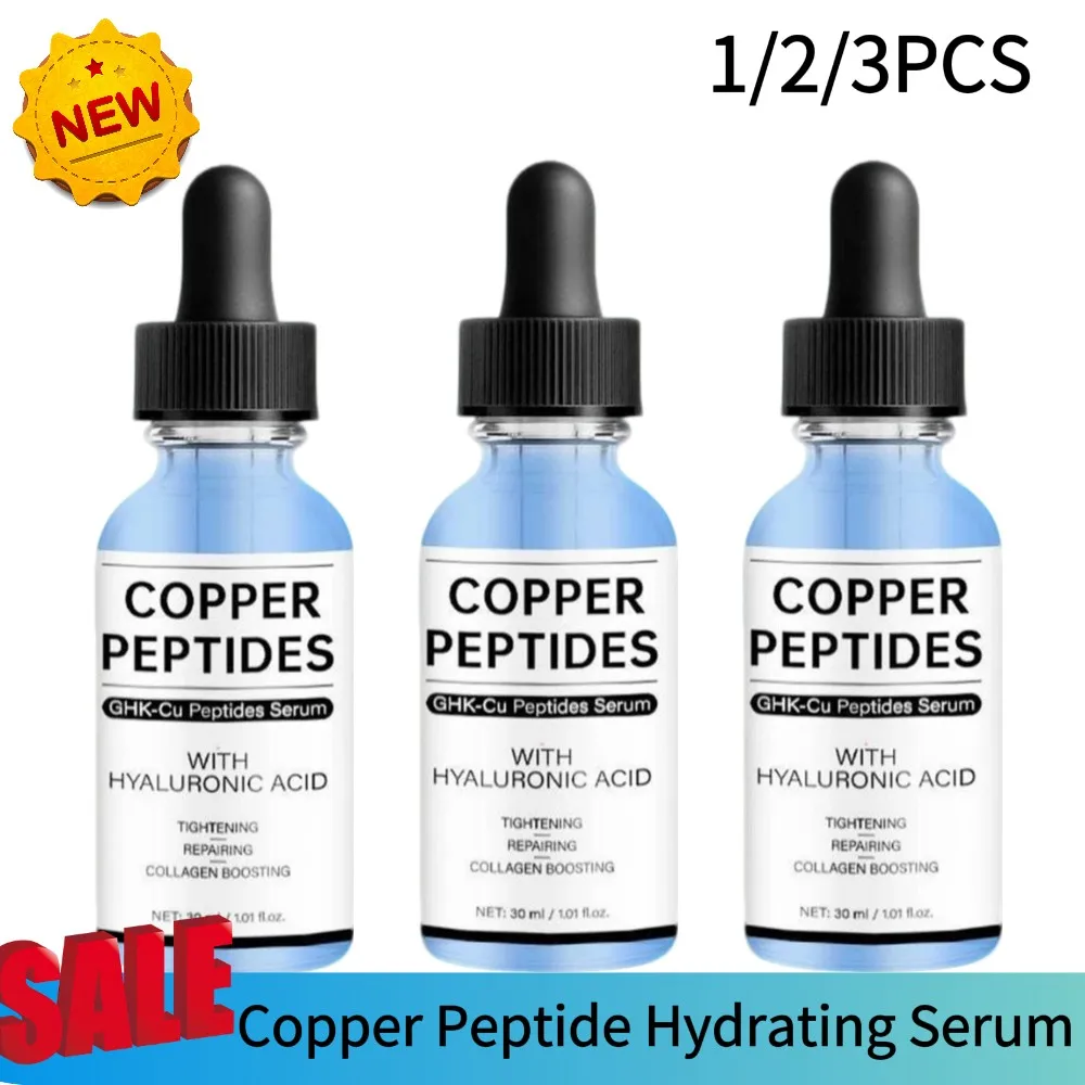 30ml GHK‑Cu Hydrating Serum Fade Fine Lines Essence Barrier Repair Copper Peptide Rejuvenate Increase Elasticity Skin Care New