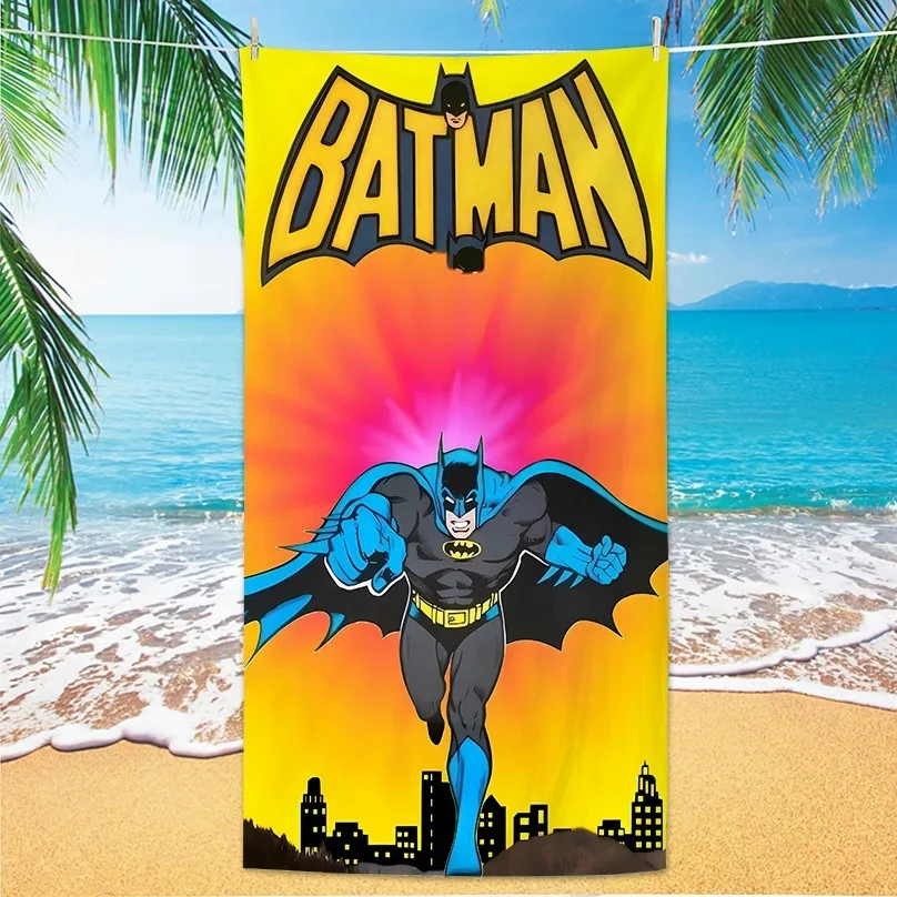 The Dark Defender! 3D B-Batman Design Beach Towel, Super Soft Quick Dry Microfiber, Lightweight Pool Gift for Fans - view 2