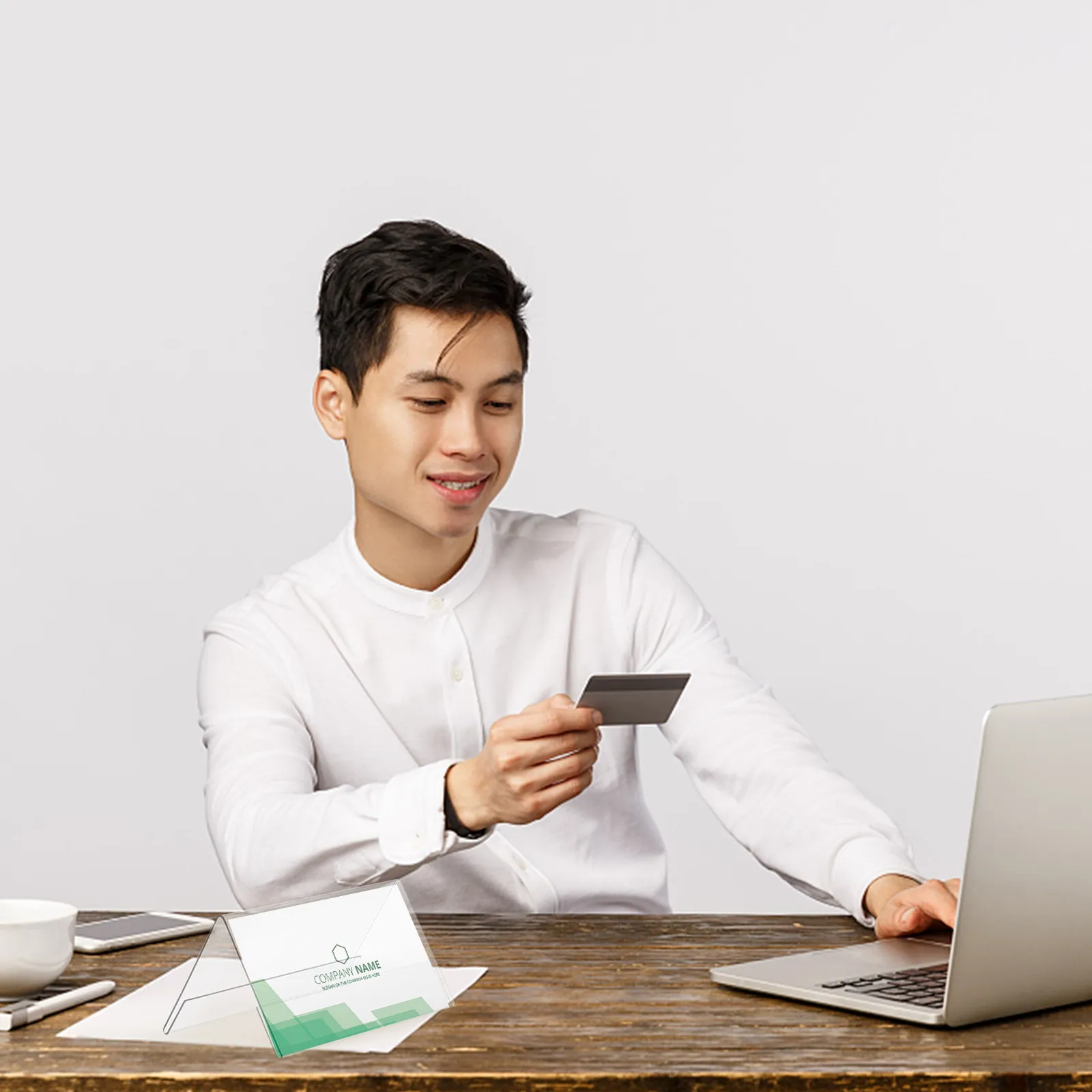 

Набор из 5 акриловых подставок для табличек с именами, прозрачные держатели в форме палатки для настольных этикеток, вывесок для магазинов и полок, акриловые таблички с именами