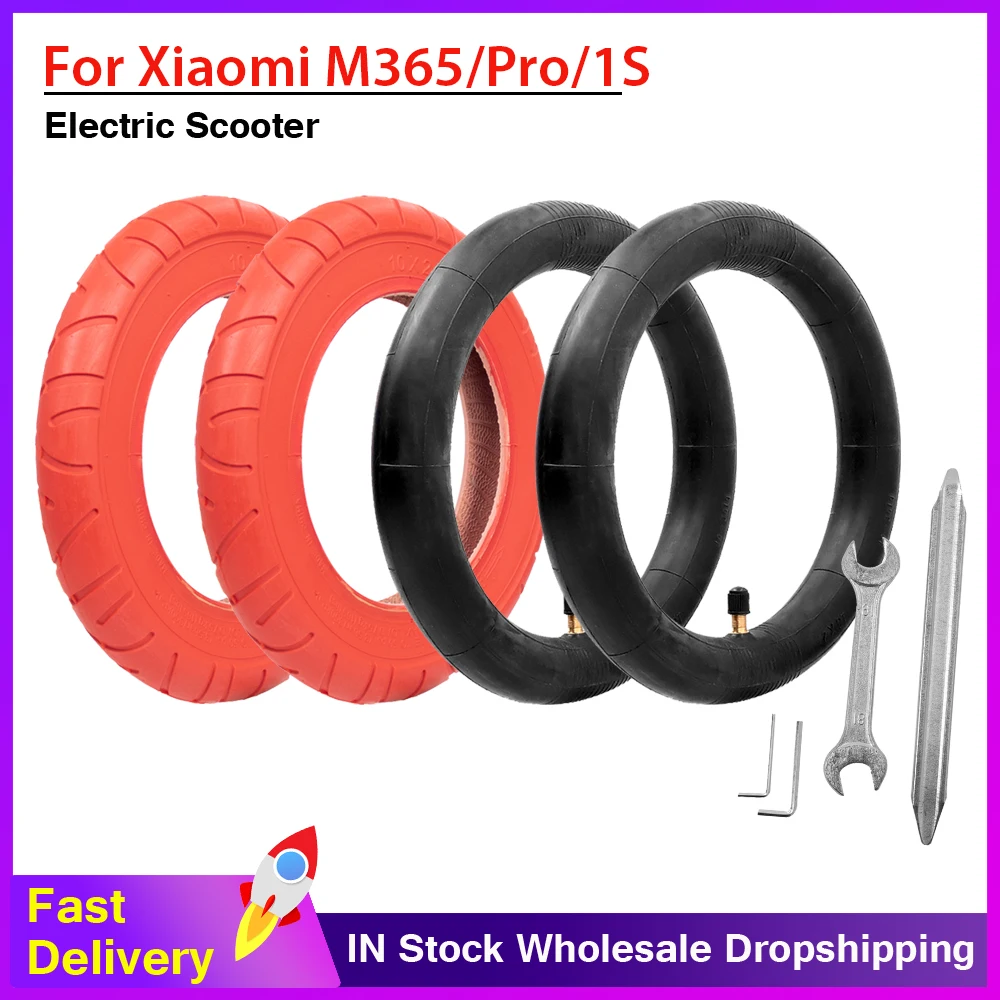 10x2 Modified Tire Stable-proof Outer Tyre Tube for Xiaomi M365 1S Pro Mi3 Electric Scooter Durable Camera 10inch Tire Parts