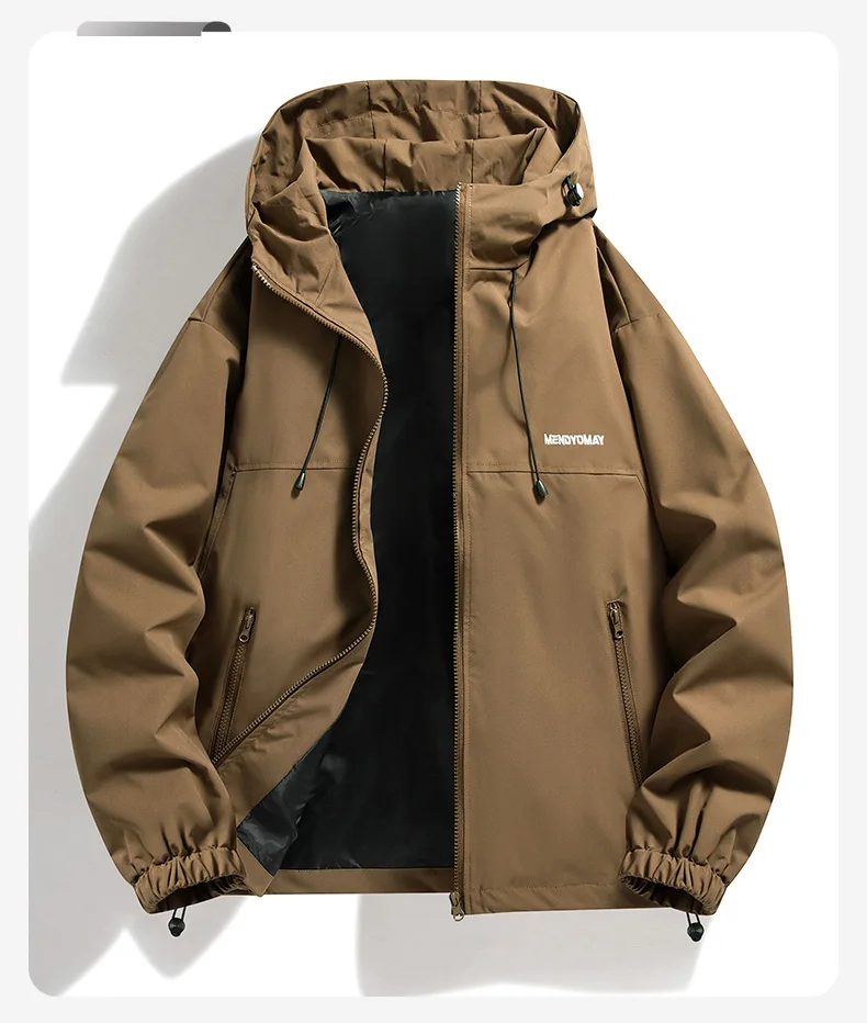 Unisex-Wanderjacken, wasserdicht, winddicht, für Frühling und Herbst, Trekkingjacke, Damen-Windjacke, Outdoor-Angel- und Campingjacke, Paarjacken. – Detail 10