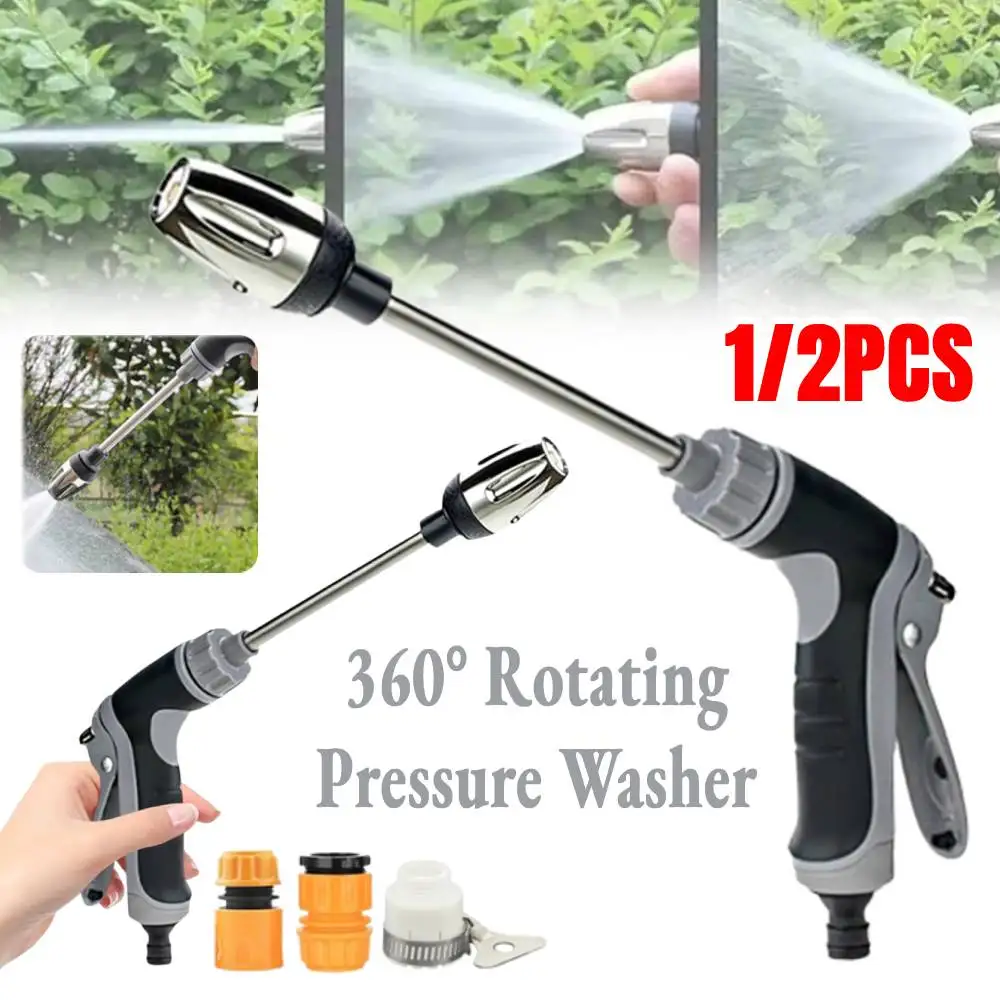 

High Pressure Turbowasher Waterblitz Pressure Washer Garden Water Sprayer 360° Rotating Car Washing Water Gun Cleaning Tool