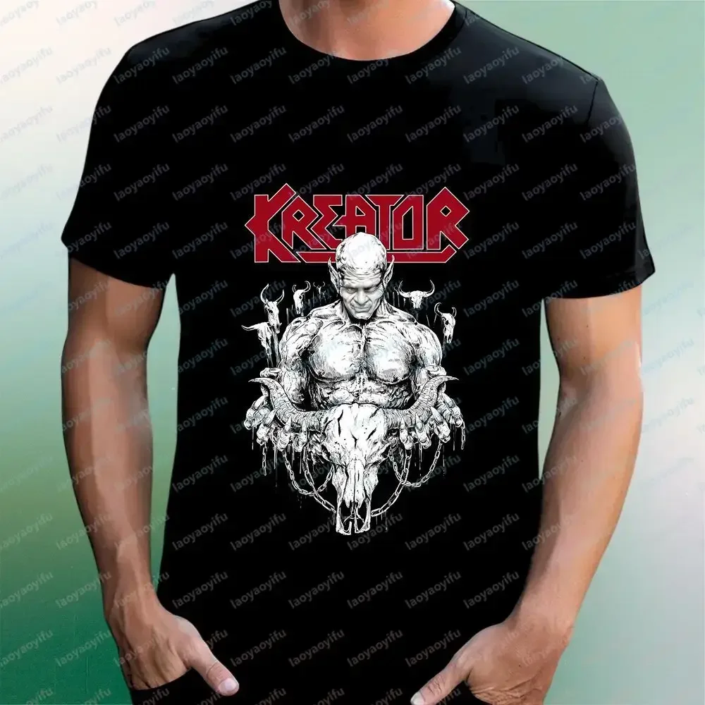 KREATOR New Style Tops and T-shirts - Fun, Crazy, Classic Cotton Short-sleeved T-shirts Suitable for Both Men and Women