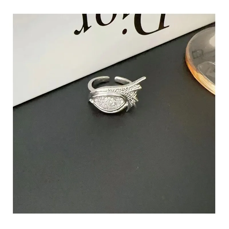 

Retro Open Devil's Eye Ring Ring Women's Light Luxury Small Personality Fashion Simple Jewelry Finger Ring Tail Ring Women