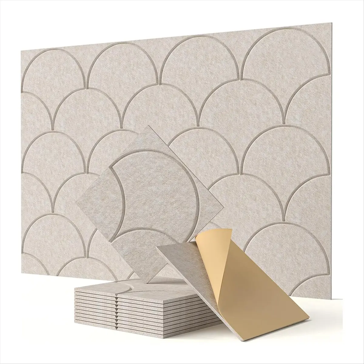 ABST 12Pack Acoustic Wall Panels Self-Adhesive,High Density 12x12Inch Soundproof Wall Panels, for Door,Ceiling, Home ,B