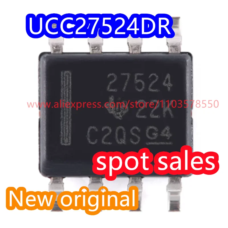 50PCS UCC27524D code 27524 Dual Channel Gate Driver Chip UCC27524ADR code 27524A New Original UCC37324DR code 37324 Package SOP8