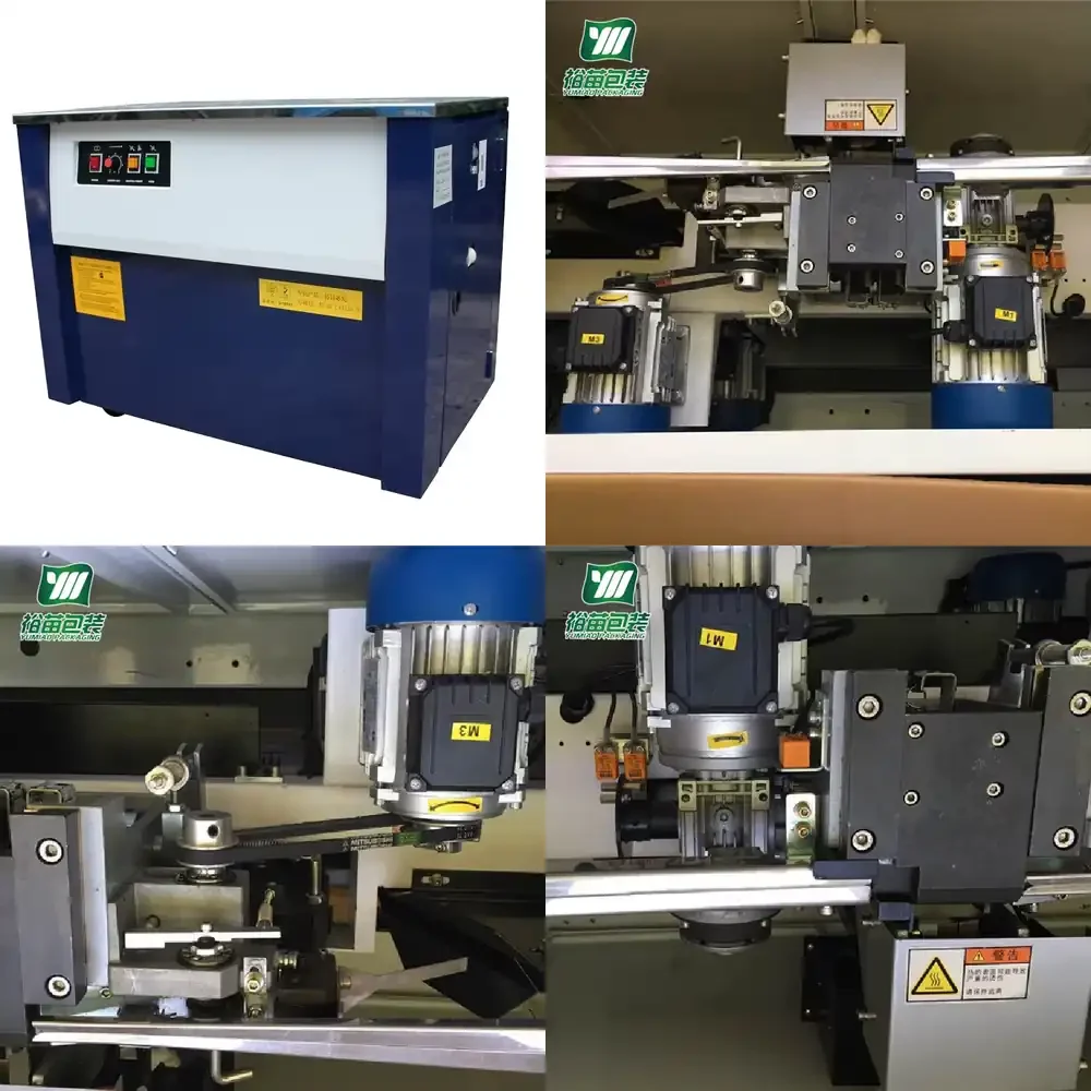 

Полуавтоматическая машина для обвязки картонных коробок высоким столом для ПП-ленты