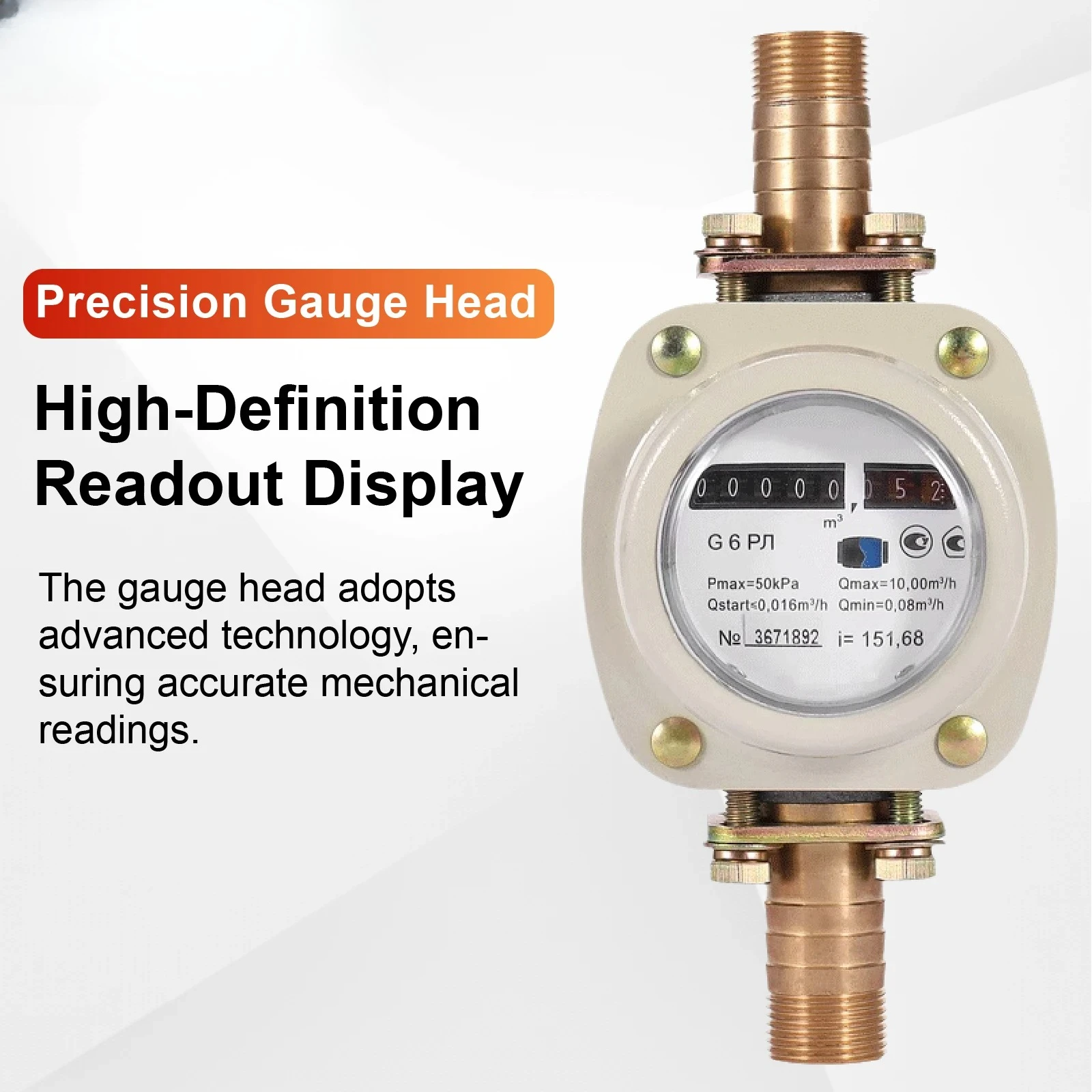 High Accuracy Design LLQ-25 Gas Roots Flow Meter Natural Gas Rotary Type Industrial Biogas LPG Meter Positive Displacement