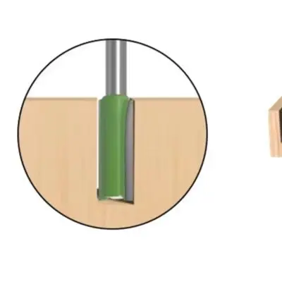Industrial Router Bit 6MM Shank Straight Cutter for Woodworking Solid Steel Design with Anti for kickback Technology