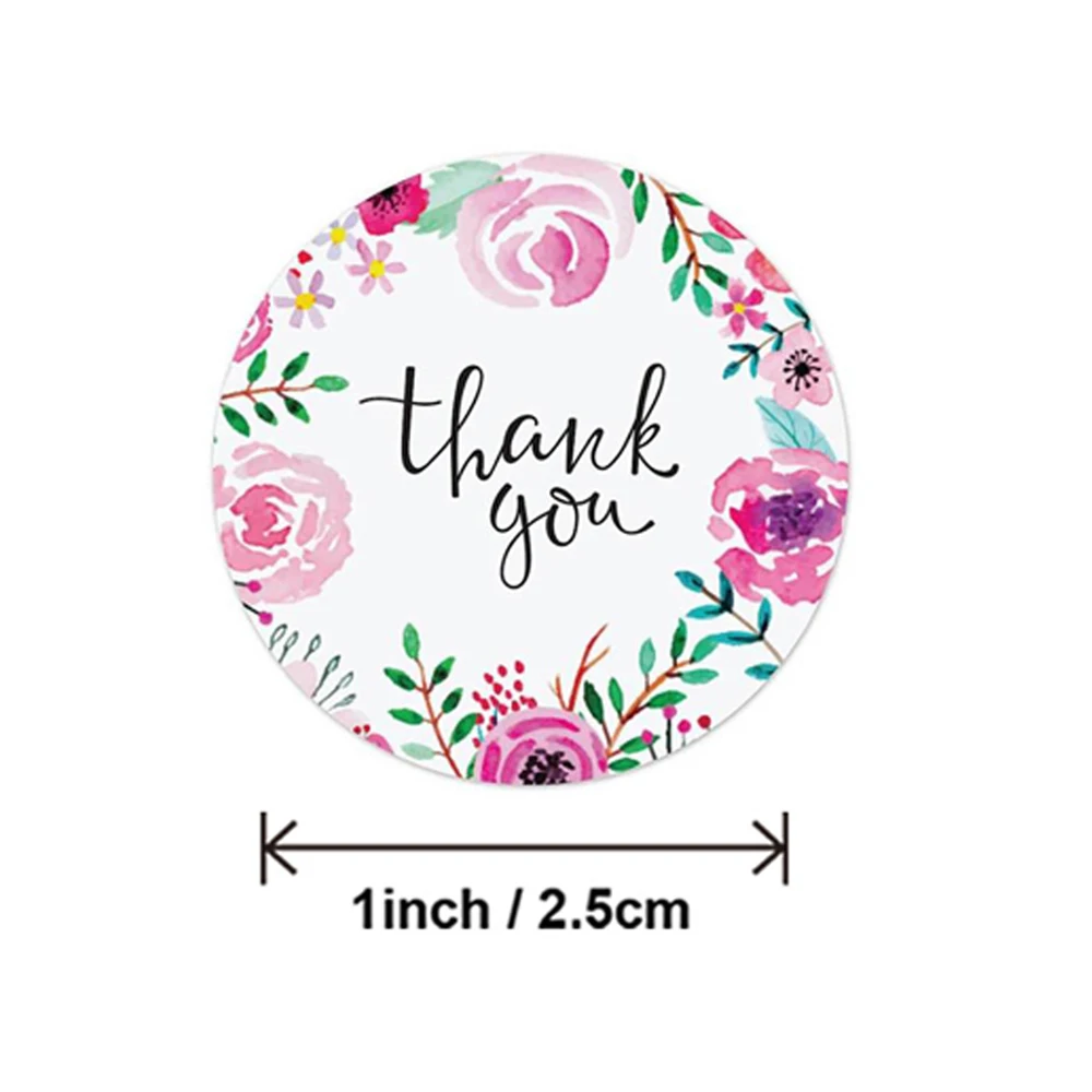 New Gift Sealing Stickers 50-500pcs Thank You Design Diary Scrapbooking Stickers Festival Birthday Party Gift Decorations Labels