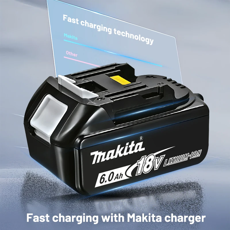 Original Makita 18v rechargeable tool battery 3.0Ah 5.0Ah 6.0Ah, suitable for Makita BL1840, BL1830, BL1850, BL1850B, BL1860B