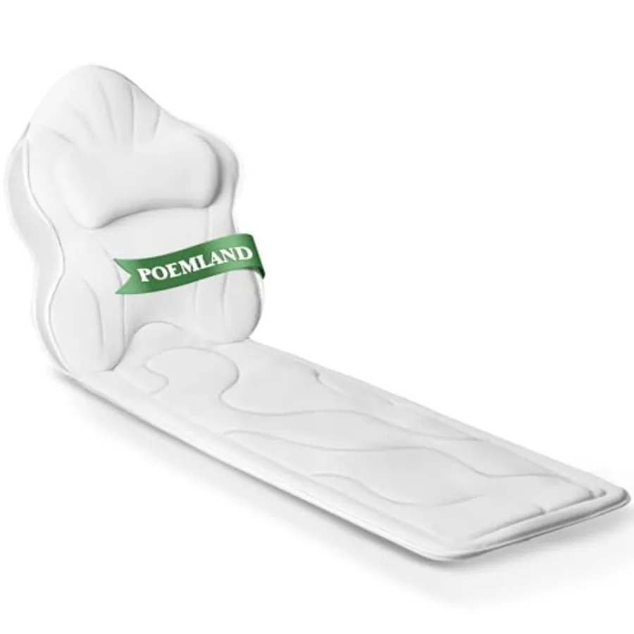 

Luxury Thick Full Body Bath Pillows Mat and Cushion for Bathtub Headrest Neck Shoulder Support Comfort Relaxation Spa Accessori