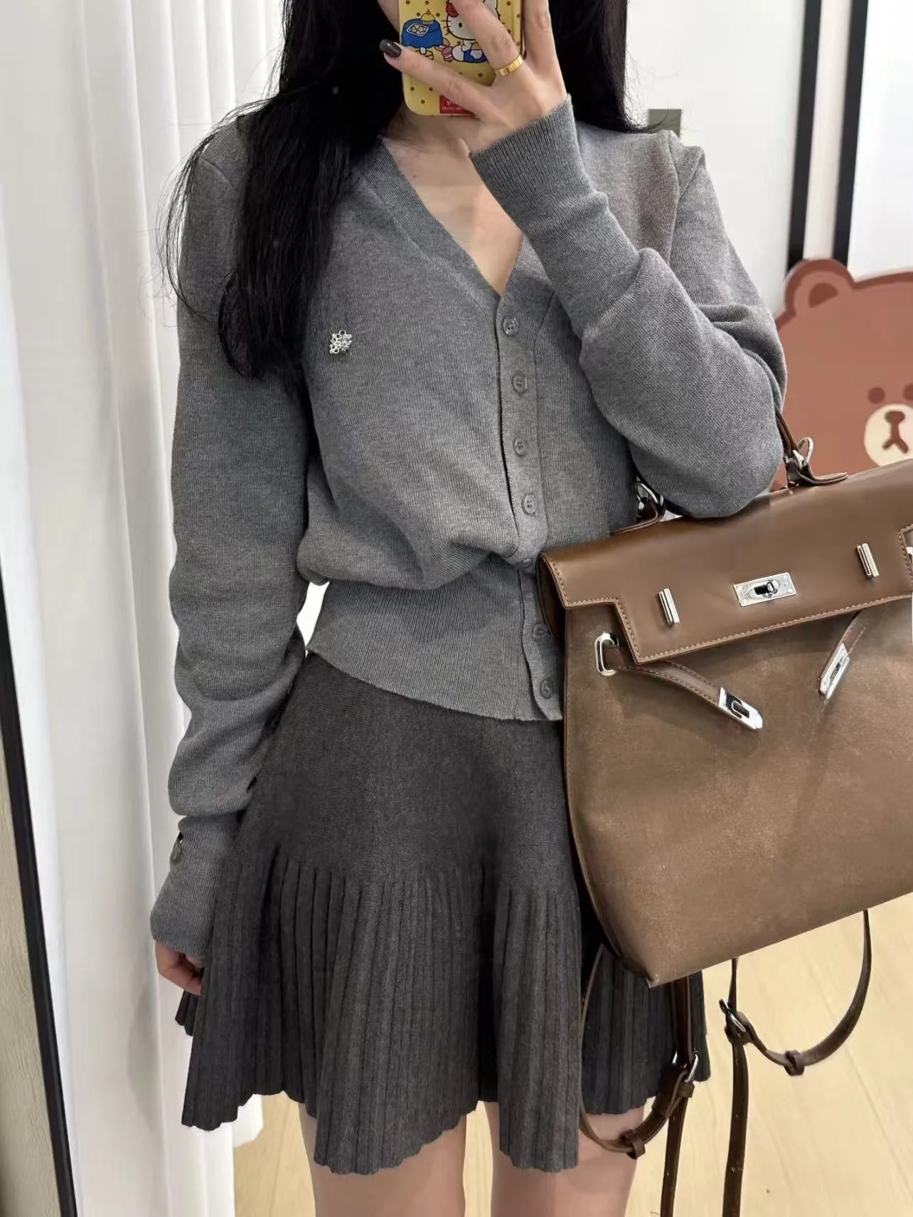 

Slim Fit American Sle ort Knitted Cardigan Women's V Ne Sweater Soft Cotton Long Sve Button up Casual Breathable