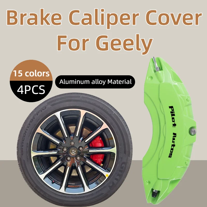 

For Geely Car Brake Caliper Cover Aluminum Alloy Fit Coolray Preface AZKARRA Emgrand GT X7 Sport Tugella Monjaro Okavango