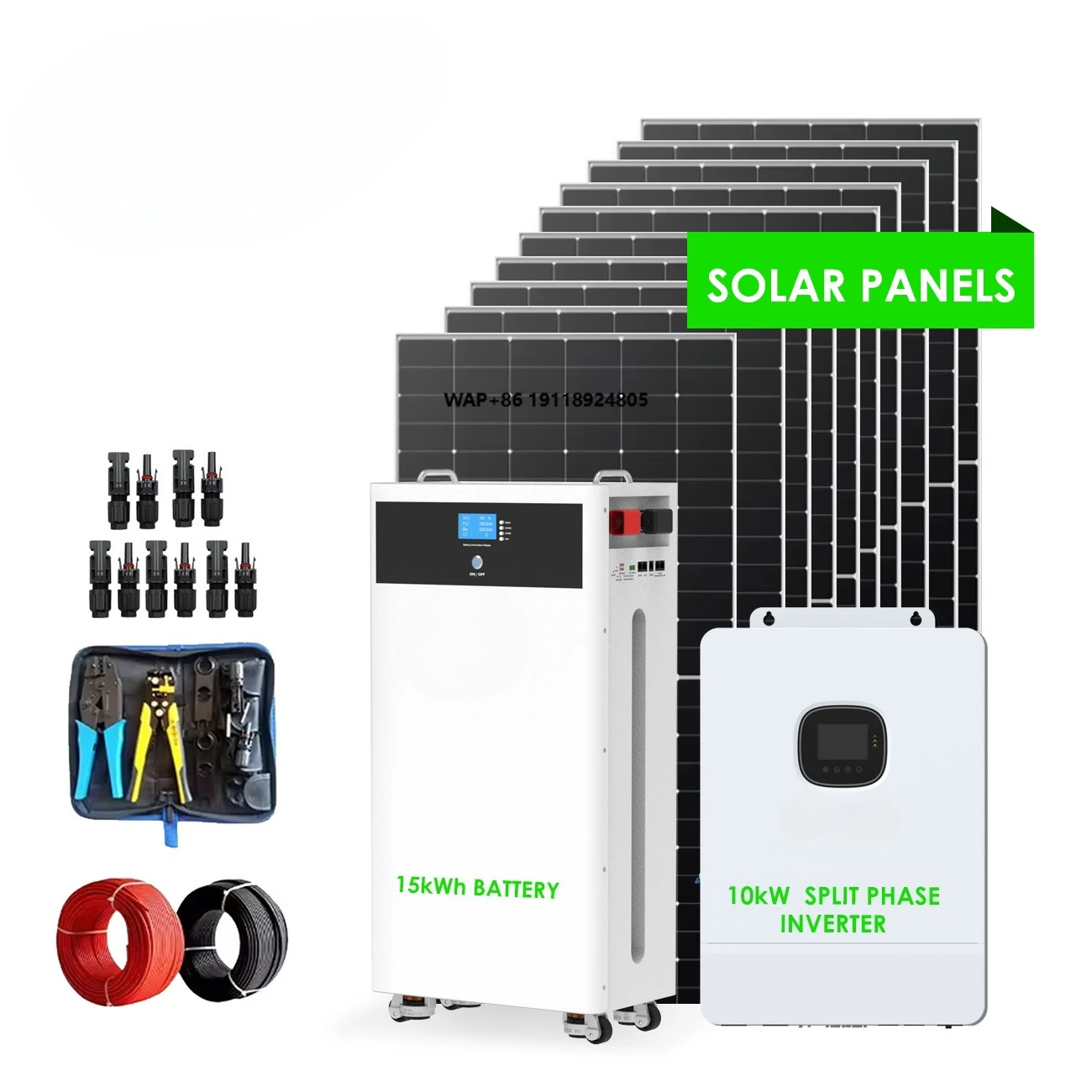 Movable Deep Cycles Solar Energy Storage Battery 10kwh 15kwh 48V Solar Lithium Battery 51.2V Complete Solar Kit for Home