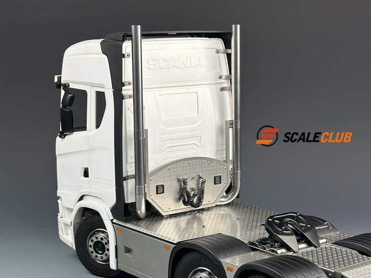 Pot D'échappement Métal LESU Pour Camion TAMIYA 1/14 – R470 R620, Inox