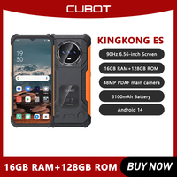 Cubot KingKong ES Rugged Smartphone Android 14 Ultra-thin 4G 16GB RAM(6GB+10GB) 128GB ROM 6.56\