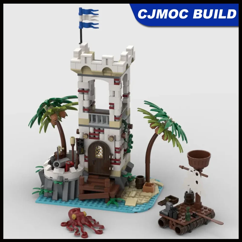 

579 Pieces MOC UCS Island 2.0 Version Building Block Toys Set for Pirates Series Assembling Brick Model MOC-141134