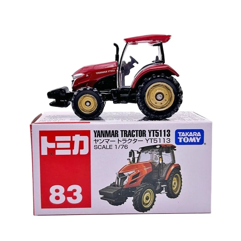 

TAKARA TOMY Tomica Red White Box No 83 Yanmar Tractor Engineering Truck Alloy Car Model Boys Diecast Toy