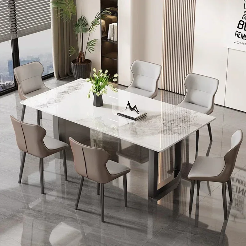 

Italian Modern Dinning Table Living Room Leisure Marble Simplicity Coffee Table Design Center Mesa De Cozinha Kitchen Furniture