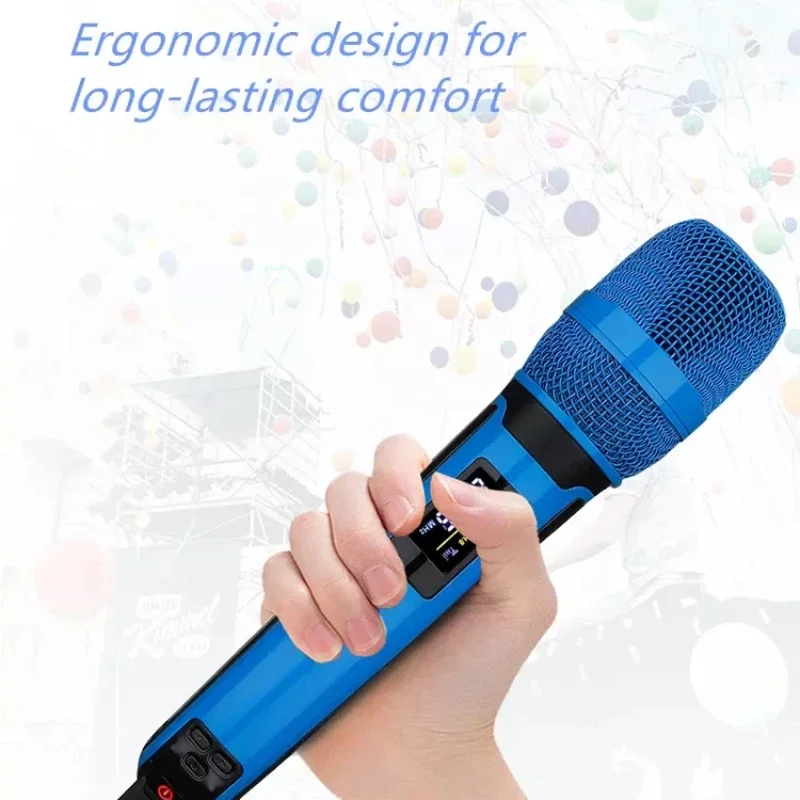 Wireless Karaoke Microphone Dynamic UHF Home Studio Recording Computer Audio Professional Conference Mic Recharge Hot Sale 2024