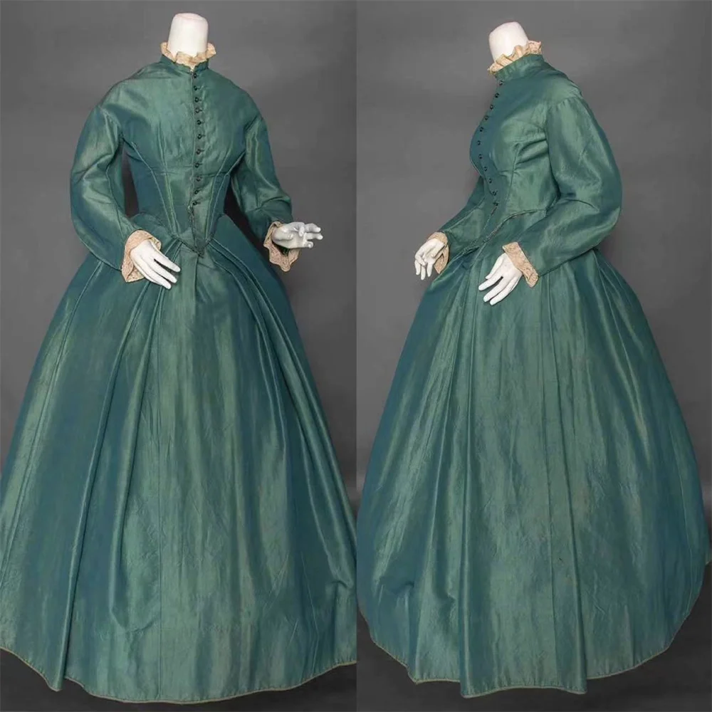 19th Century Women Victorian Ball Gown Lady Edwardian Dress Historical Walking Dress Civil War Suit Outfit