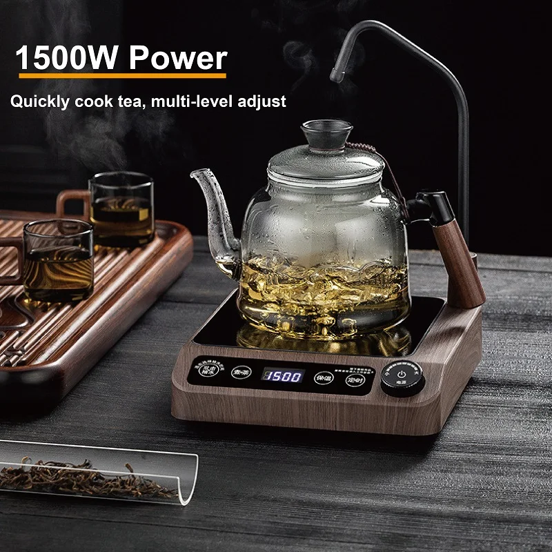 1500W   Stove 15 Gear Auto Water Supply Induction Cook Water Office Pumping Mini Tea Stove Timing Water Boiler