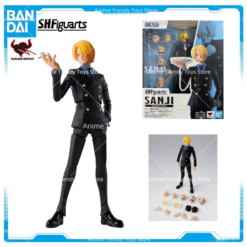 

In Stock Bandai S.H.Figuarts Anime Action ONE PIECE Sanji Romance Dawn Figure Toys Gift Model Collection WY