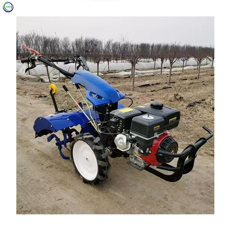 Small Chain Track Plough Machine 7hp Multi-function Micro Tiller Machine Harvesting Equipment