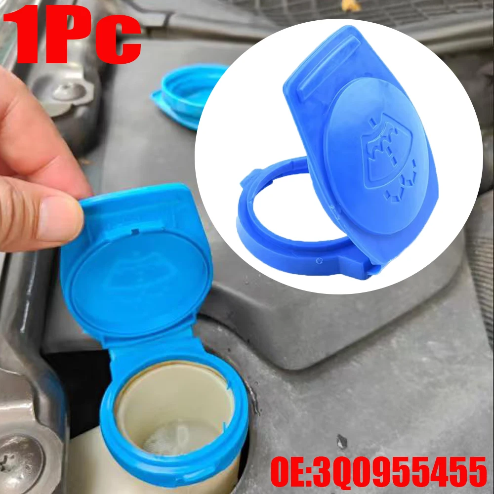 Car Fluid Reservoir Cap Windshield Washer Tank Bottle Cover 3Q0955455 for Vw Arteon C-TREK Tiguan MK2 T-ROC Passat B8 Golf MK7