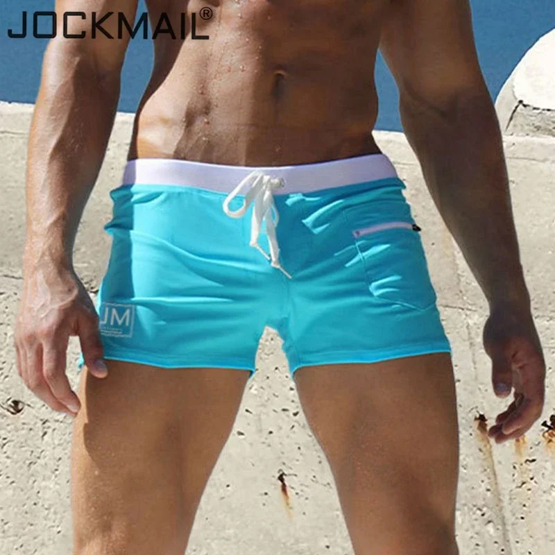 Bañadores de natación para hombre, ropa interior Sexy, Bikini, pantalones cortos de tabla de Surf