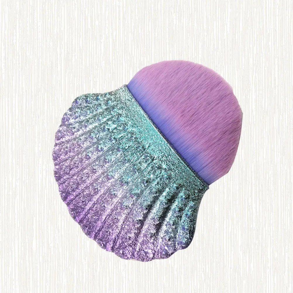 

1Pcs Foundation Brush Creative Shell Shape Portable Multifunctional Makeup Tool Soft Synthetic Bristles Beauty Brush