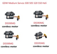 GDW Servo DS596MG DS590 15kg Medium Metal Shell Steel Gear Digital Coreless Servos For Skywing 70E or Helicopter 505 XL520 500X