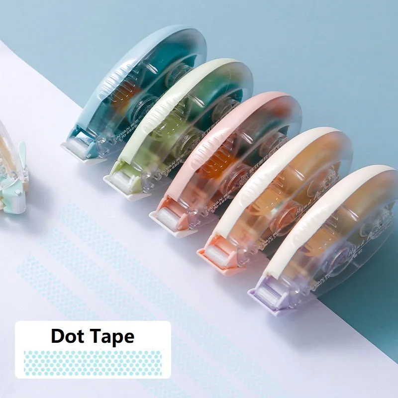 6mx8mm Double Sided Adhesive Paper Tape Dot Liner Tape Glue For Scrapbooking Crafts Decor Office School Supplies Stationery