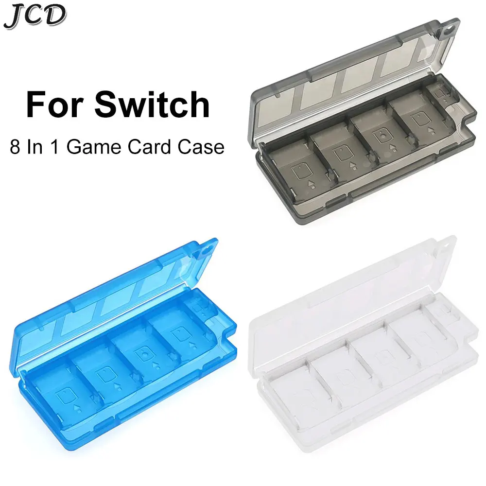 

JCD 1pc High Quality 8 In 1 Game Card Case Portable Protector For Switch Storage Box Case Accessories