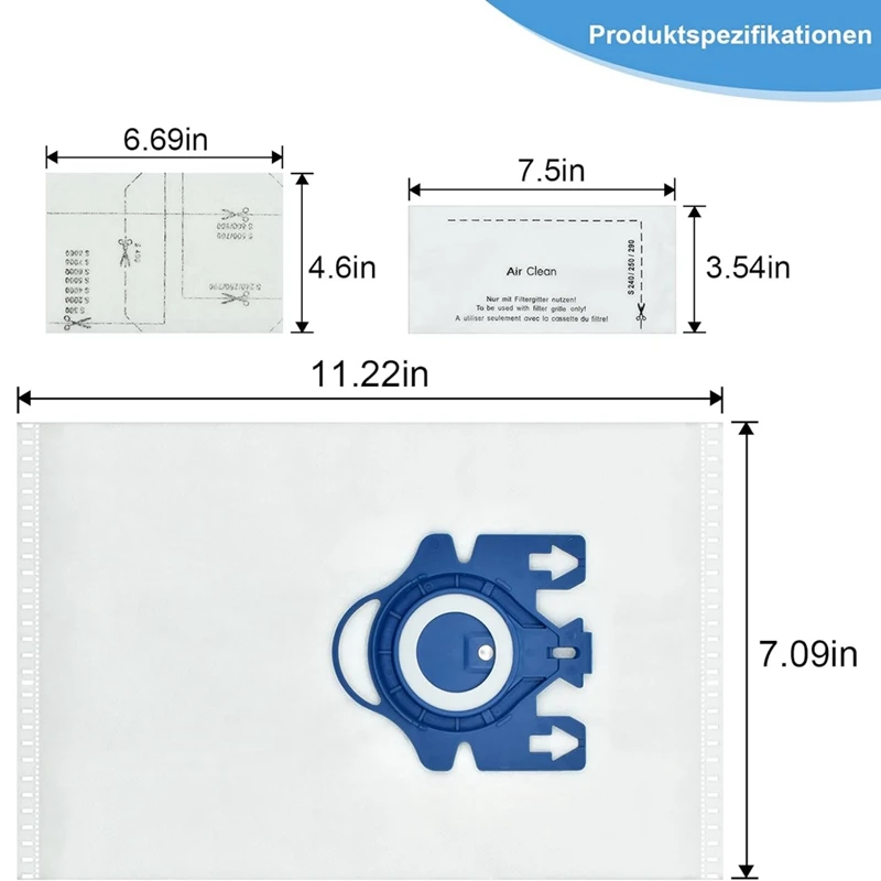 食品用掃除機バッグ,3D効率,gn完全c3/c2クラシックc1, s400i-s456i, s8, s5, s2, s2シリーズ