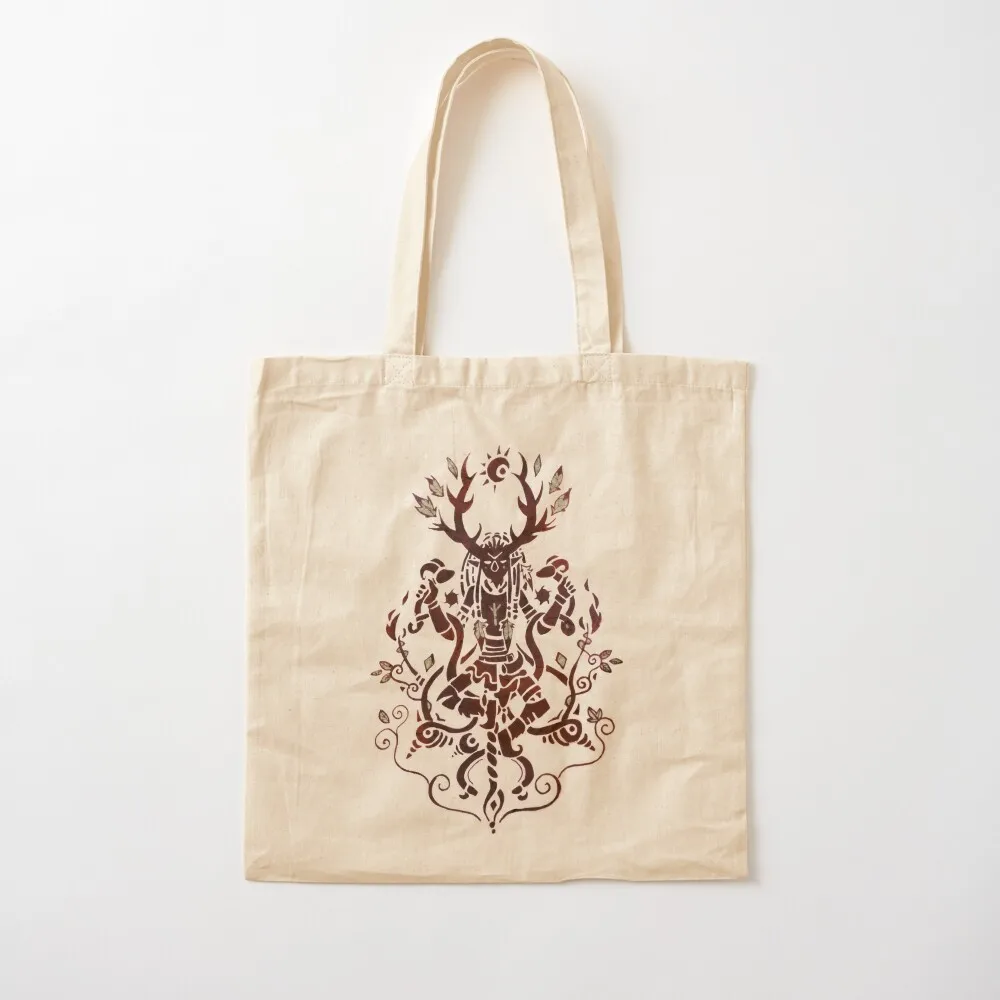 

Cernunnos Pagan God with Horns and Caducé crossover Paganart Tote Bag tote bags cloth bags Canvas bag Canvas Tote Bag