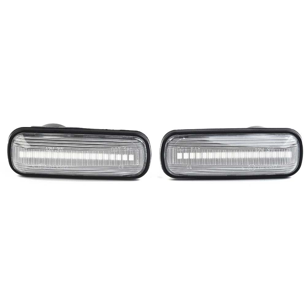 Accessoires de remplacement de lampe de marqueur latéral de garde-boue à LED, lentille transparente, voiture, 1996-2001 Hond, A Civic Convex, EJ CR V RD, ambre, 2 pièces