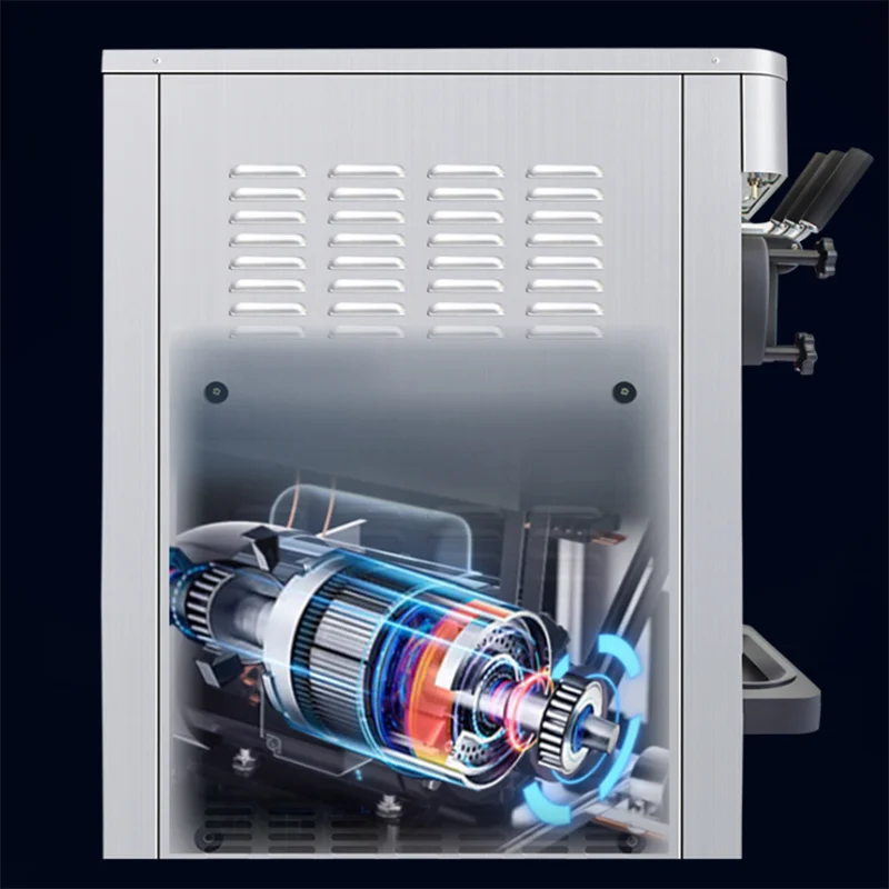 

Машина для изготовления мороженого Коммерческая автоматическая настольная 3-вкусная дешевая машина для мороженого для мягкого йогурта