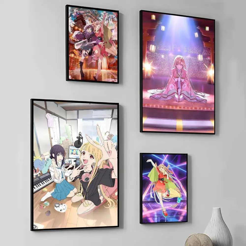Anime Cosmic P-Princess K-Kaguya Posters Fancy Wall Sticker for Living Room Bar Decoration Wall Decor